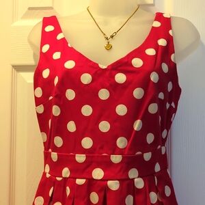 Ixia polkadot red dress